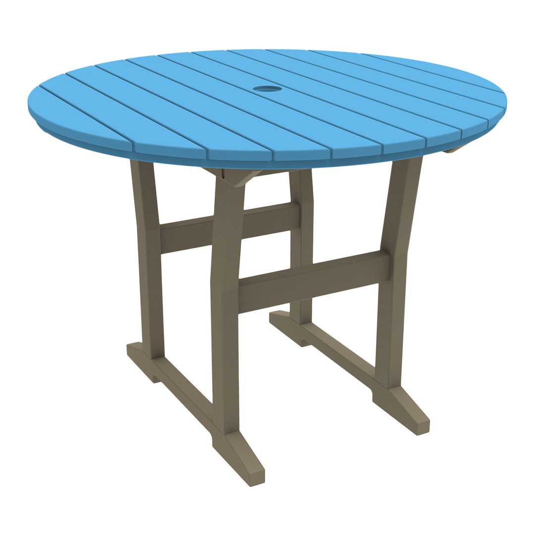 Seaside Casual Coastline Café Round Dining Table