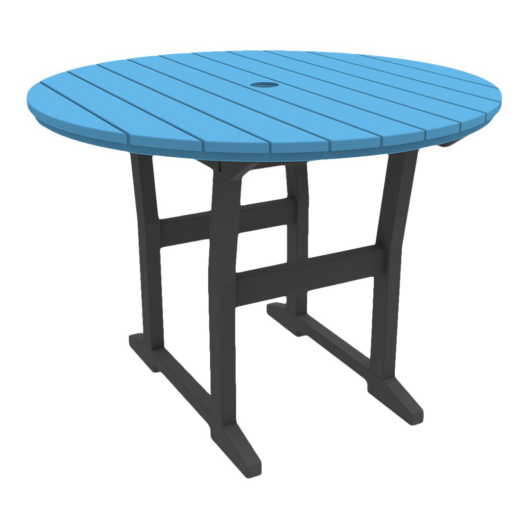 Seaside Casual Coastline Café Round Dining Table