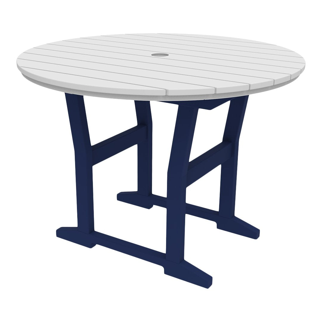 Seaside Casual Coastline Café Round Dining Table