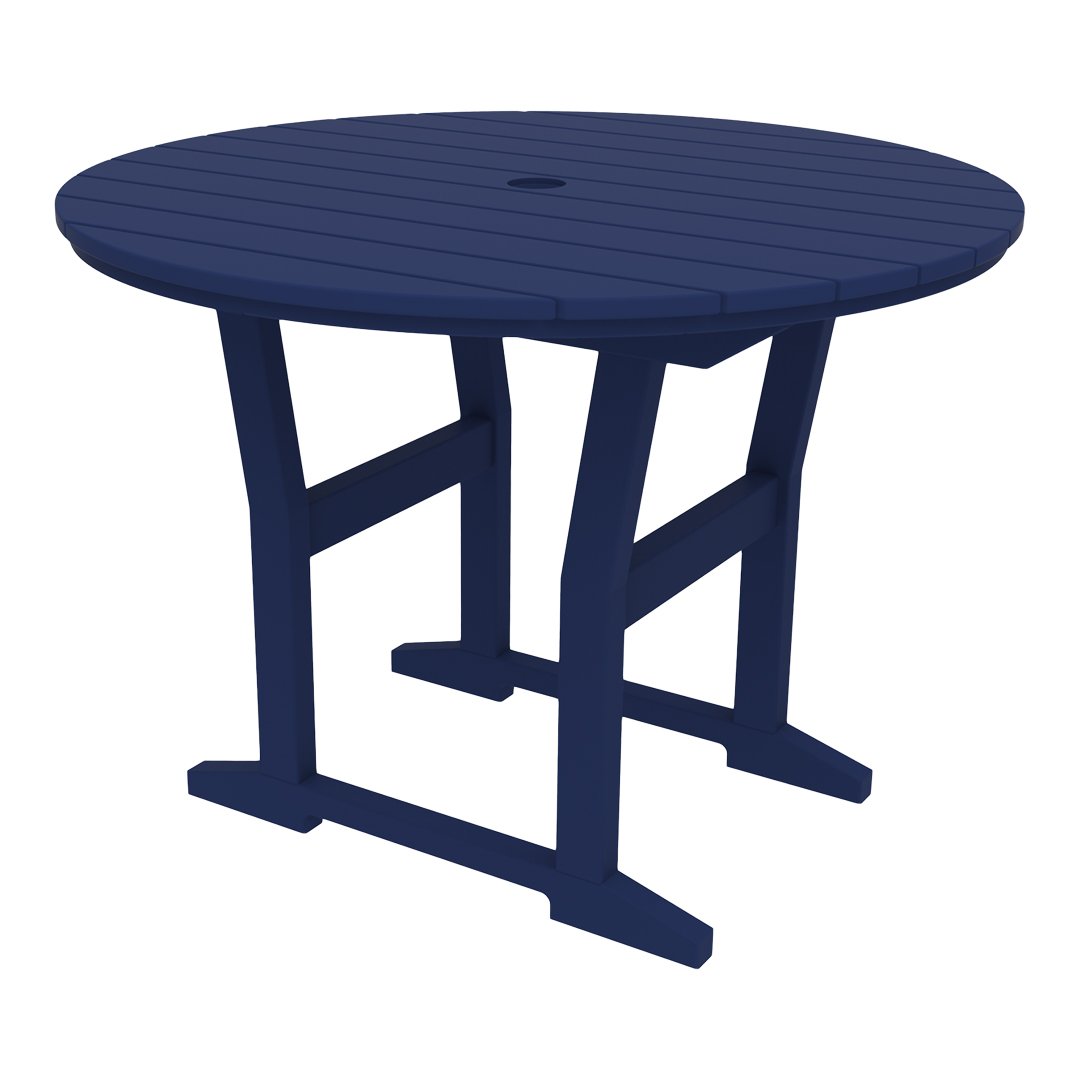 Seaside Casual Coastline Café Round Dining Table