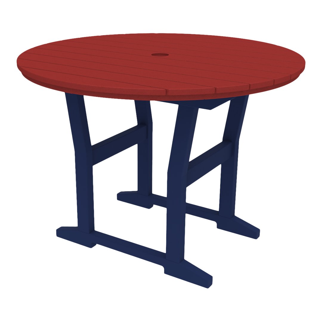 Seaside Casual Coastline Café Round Dining Table