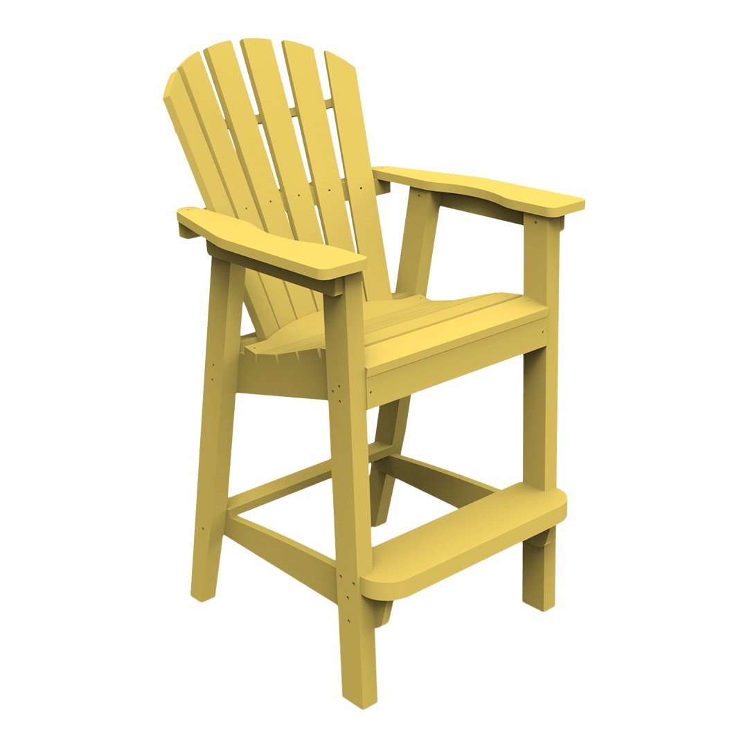 Seaside Casual Adirondack Shellback Bar Chair