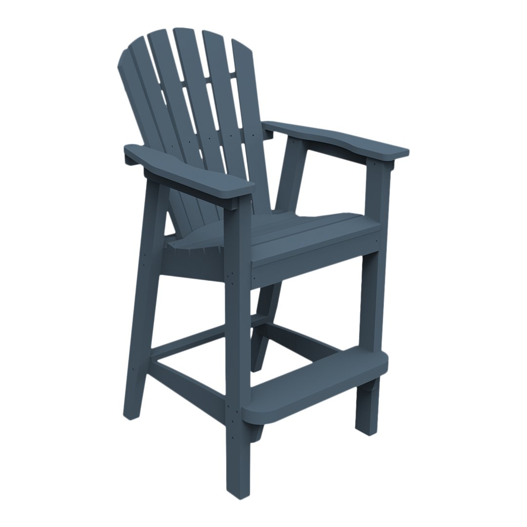 Seaside Casual Adirondack Shellback Bar Chair