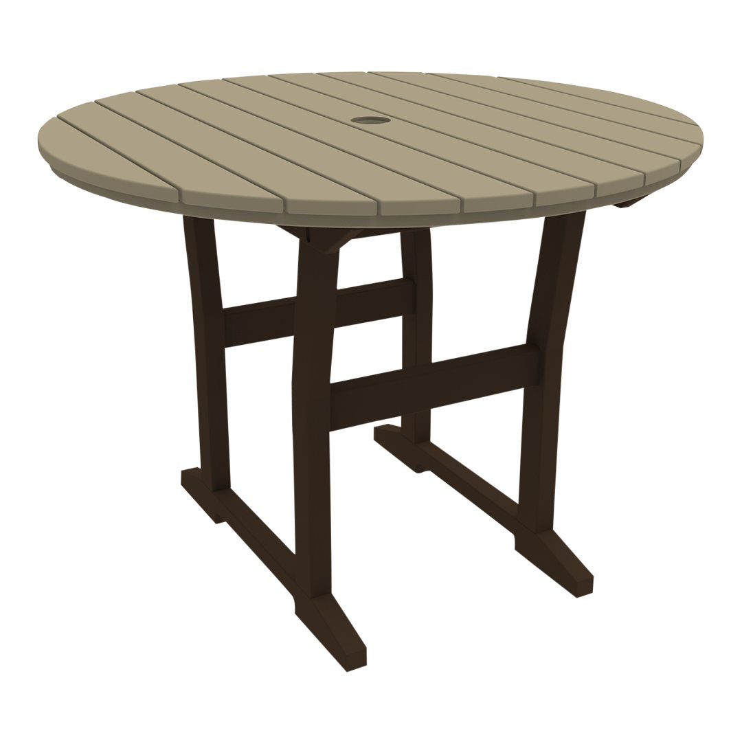 Seaside Casual Coastline Café Round Dining Table