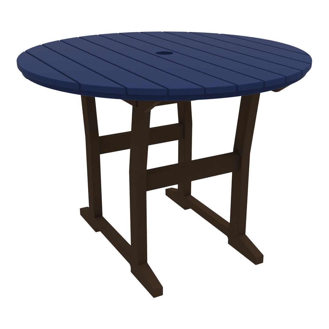 Seaside Casual Coastline Café Round Dining Table