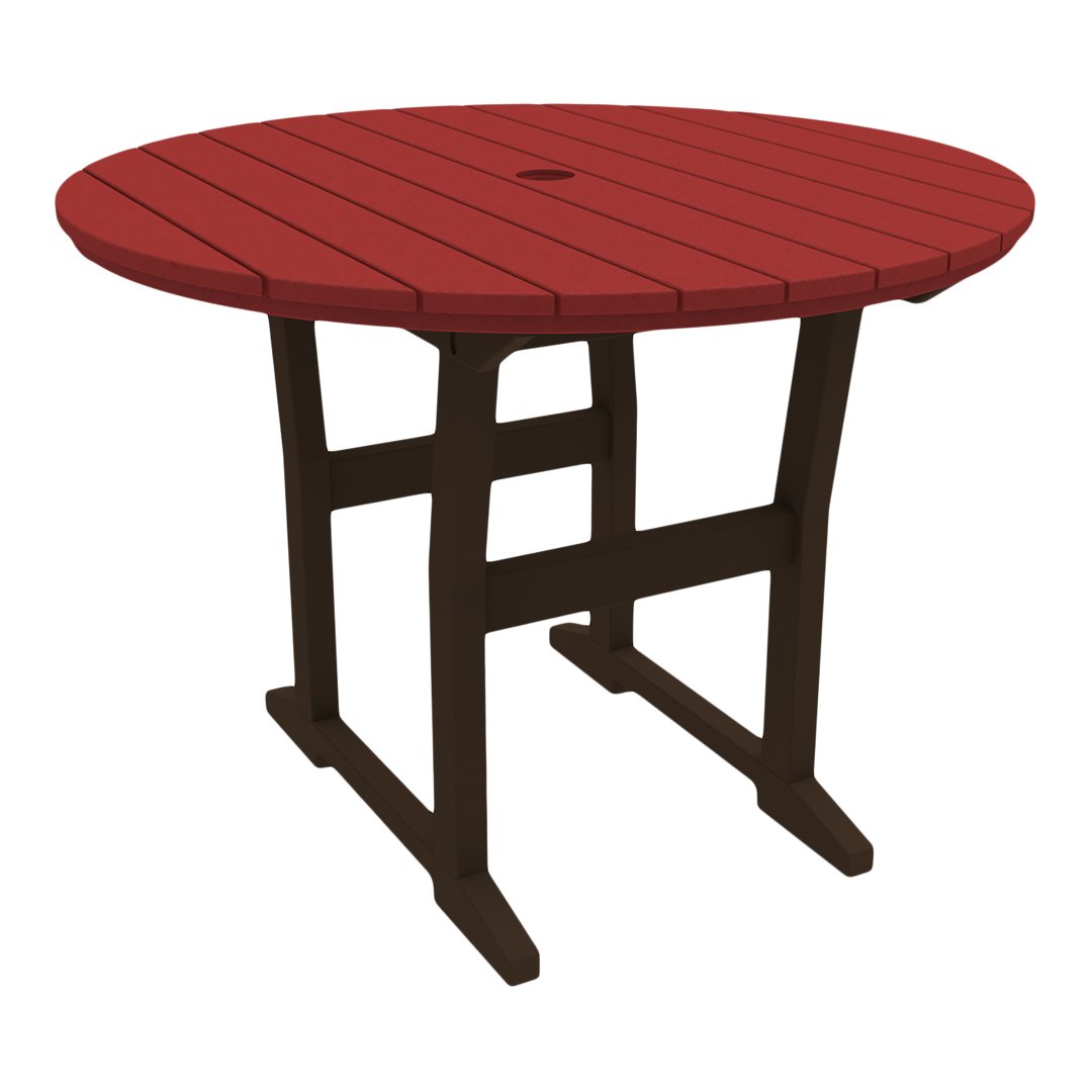 Seaside Casual Coastline Café Round Dining Table
