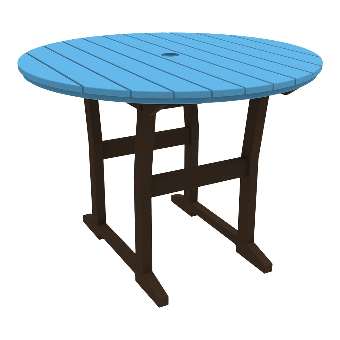 Seaside Casual Coastline Café Round Dining Table