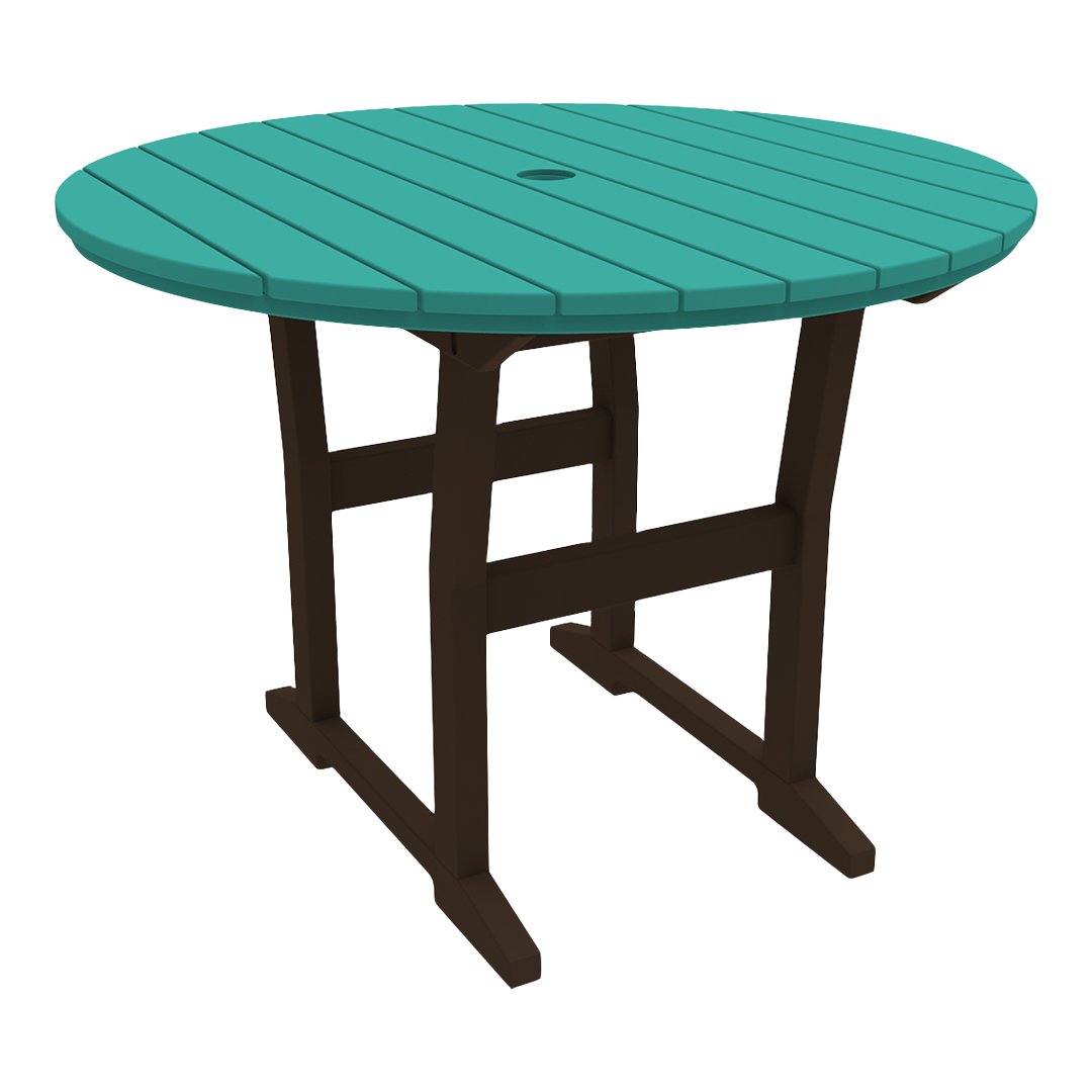 Seaside Casual Coastline Café Round Dining Table