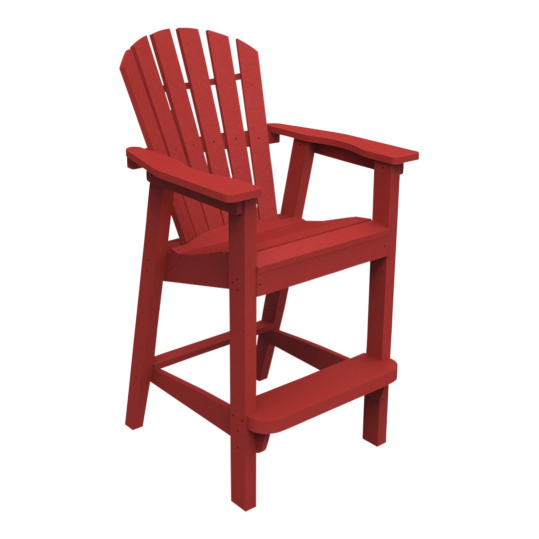 Seaside Casual Adirondack Shellback Bar Chair