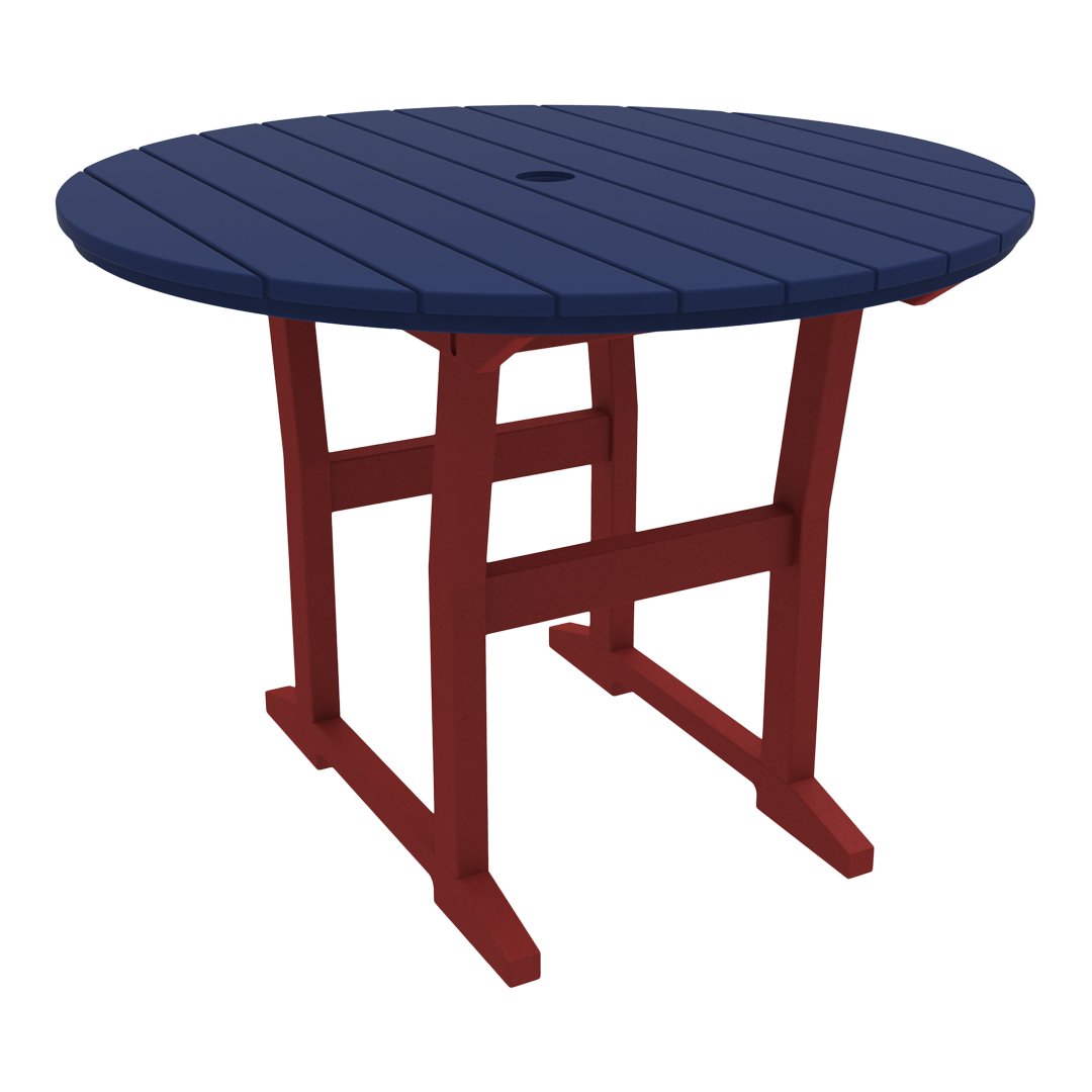 Seaside Casual Coastline Café Round Dining Table