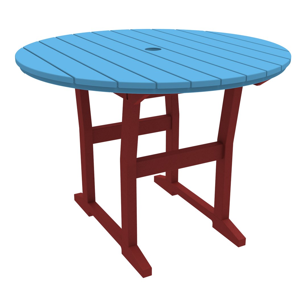 Seaside Casual Coastline Café Round Dining Table
