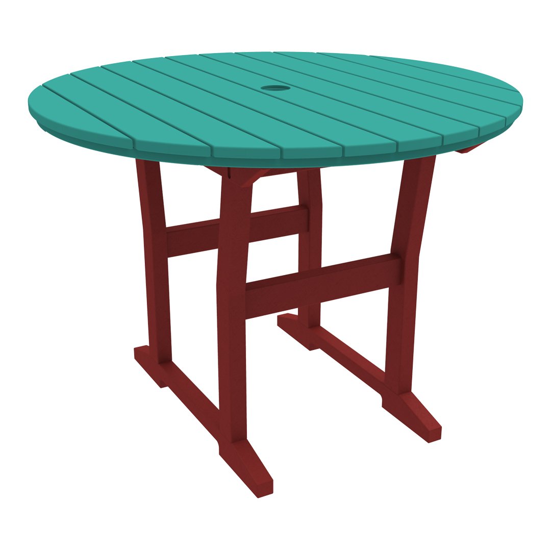 Seaside Casual Coastline Café Round Dining Table