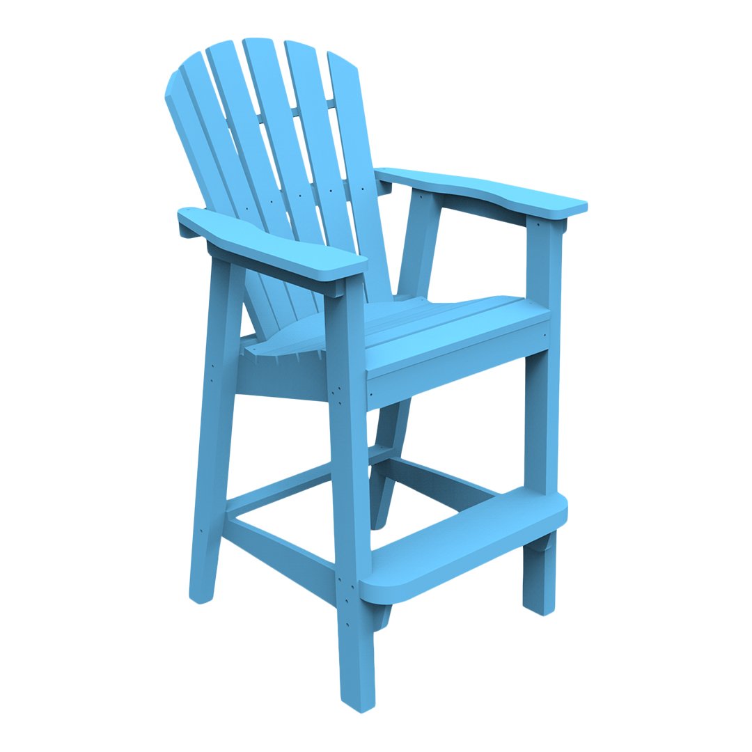 Seaside Casual Adirondack Shellback Bar Chair