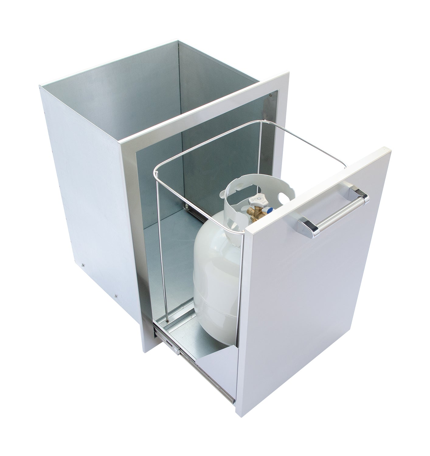 Kokomo Grills Stainless Steel Trash & LP Tank Drawer