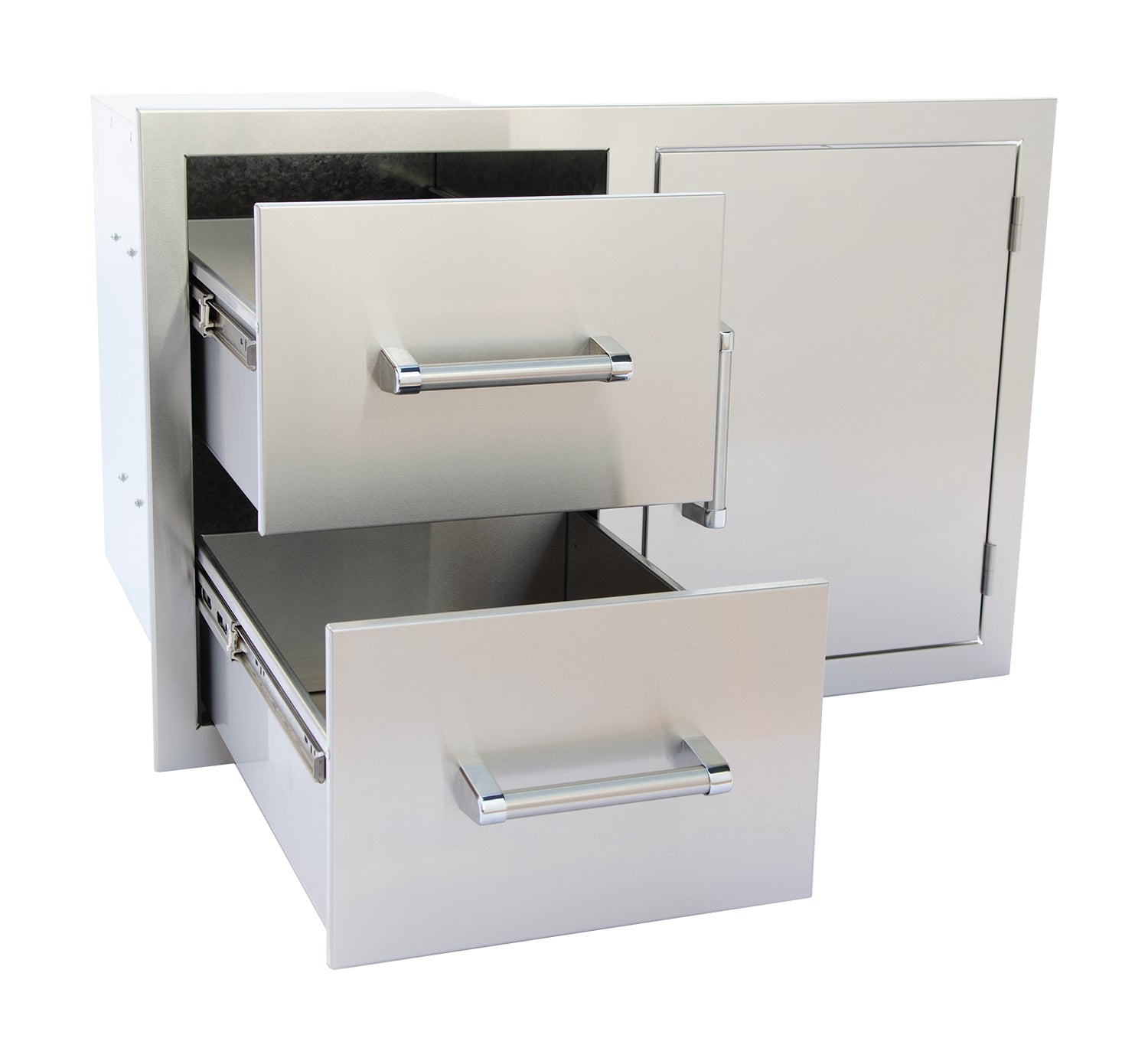 Kokomo Grills Stainless Steel Two Drawer & Door Combo