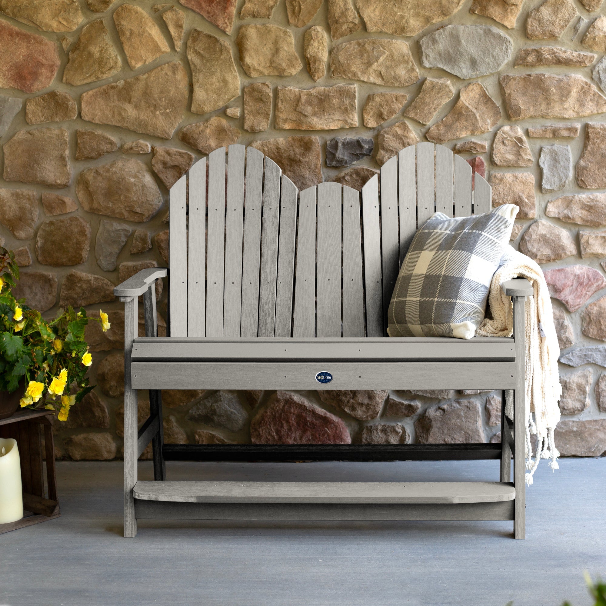 Sequoia Outdoor Lighthouse 4ft Counter Height Bench