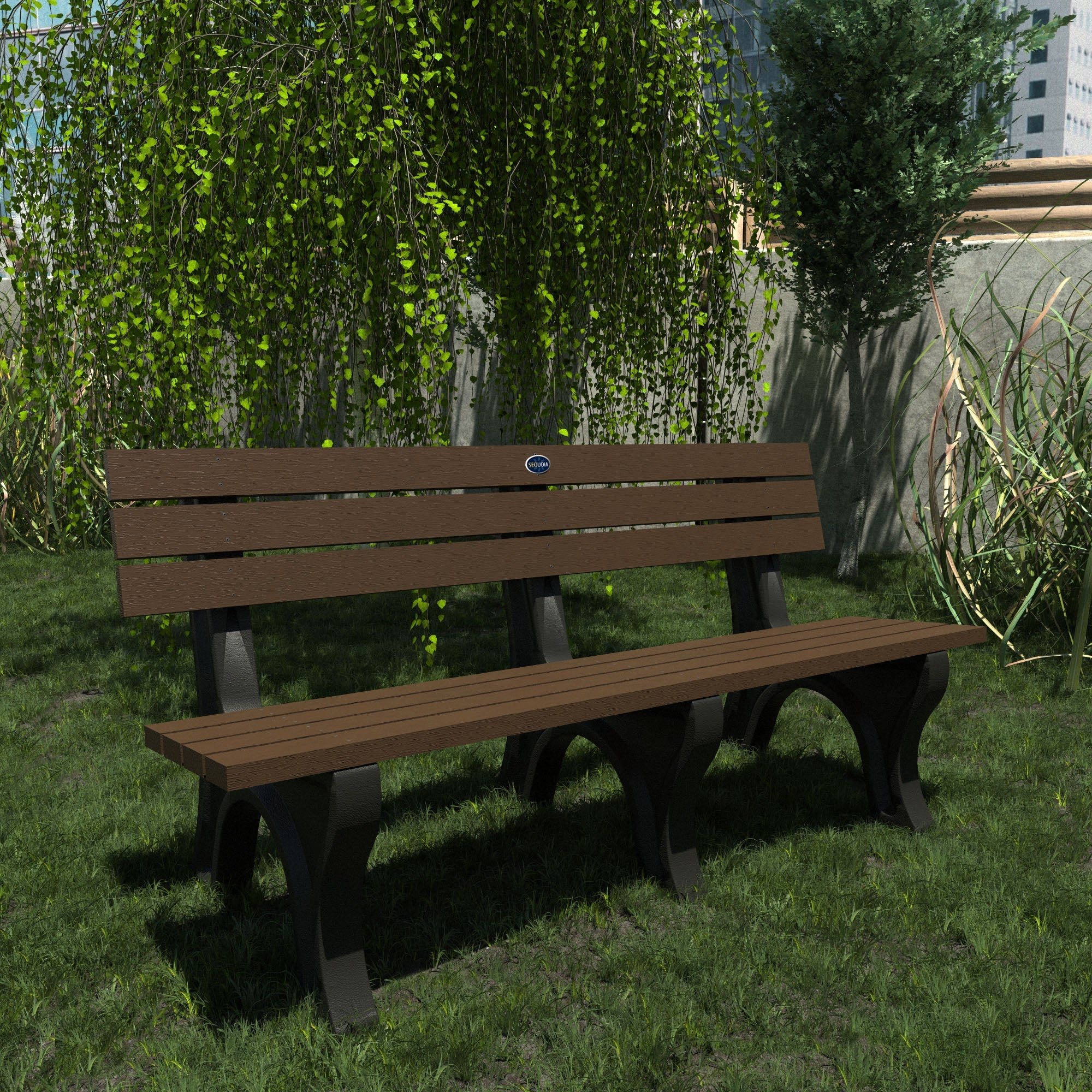 Sequoia Outdoor Aurora Traditional 6ft Park Bench