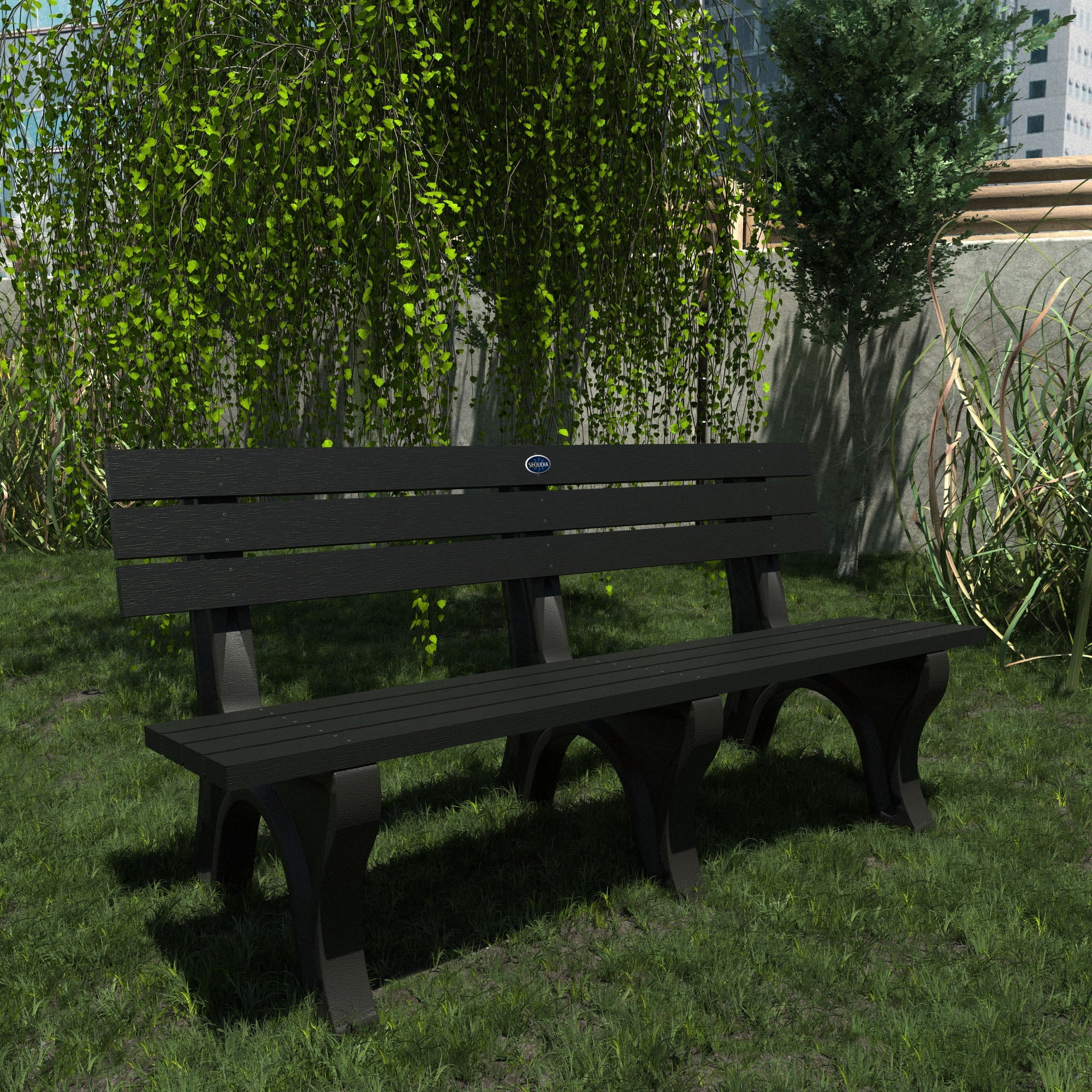 Sequoia Outdoor Aurora Traditional 6ft Park Bench