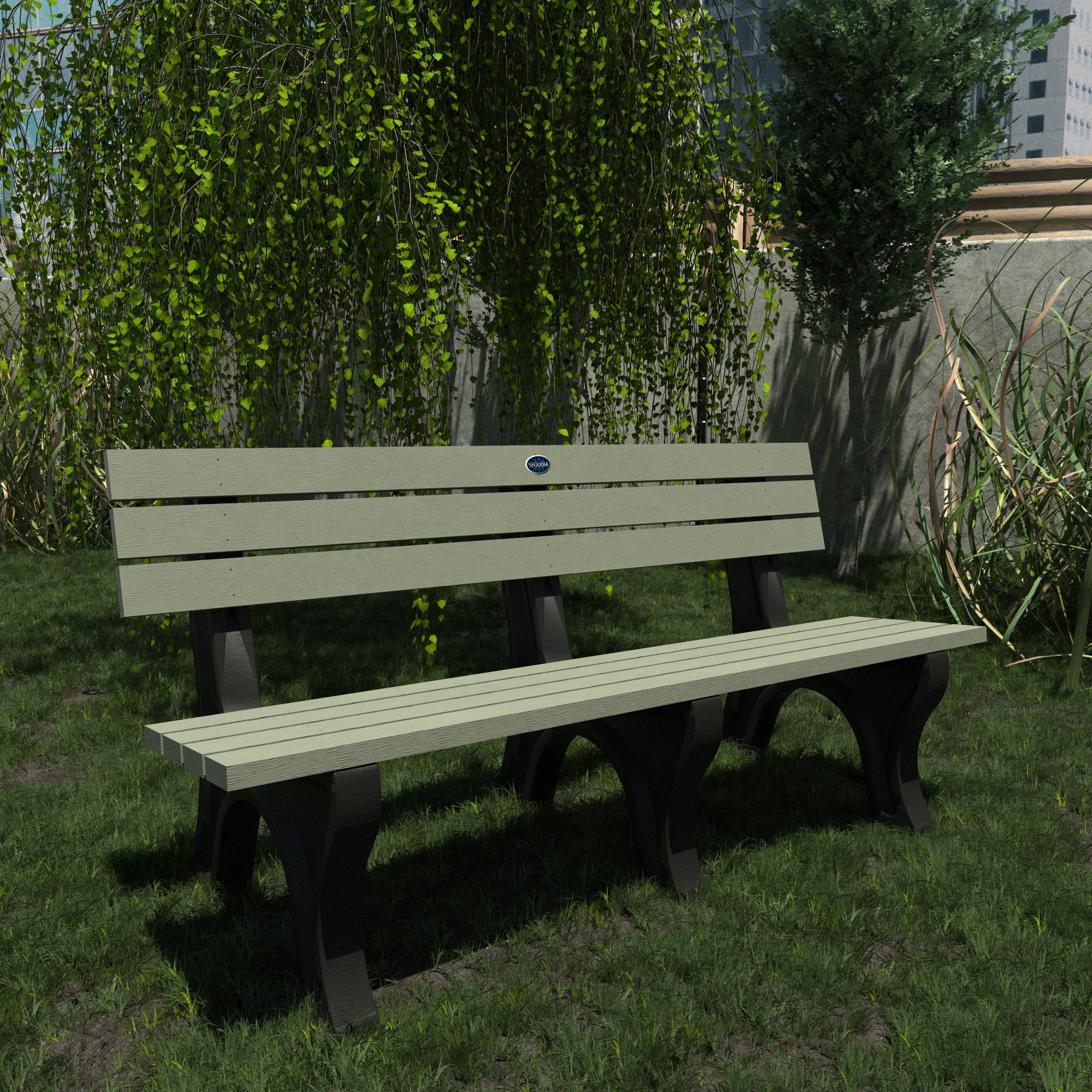 Sequoia Outdoor Aurora Traditional 6ft Park Bench