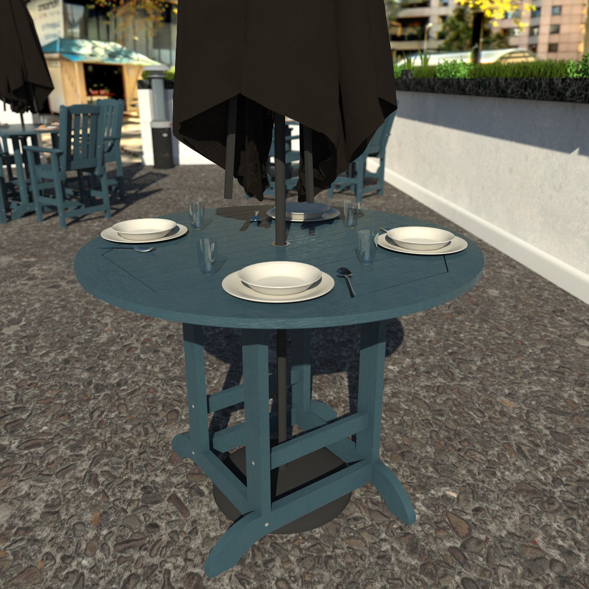 Sequoia Outdoor Homestead 48in Diameter Counter Height Dining Table