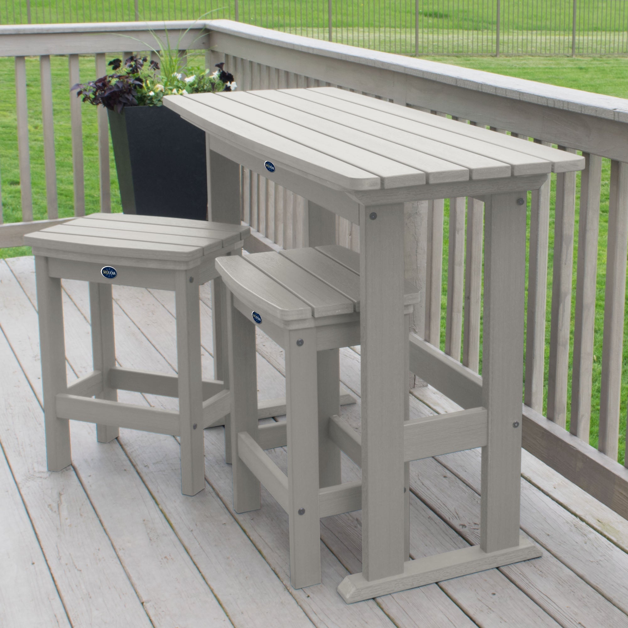 Sequoia Outdoor Blue Ridge 3-Piece Counter Height Balcony Set