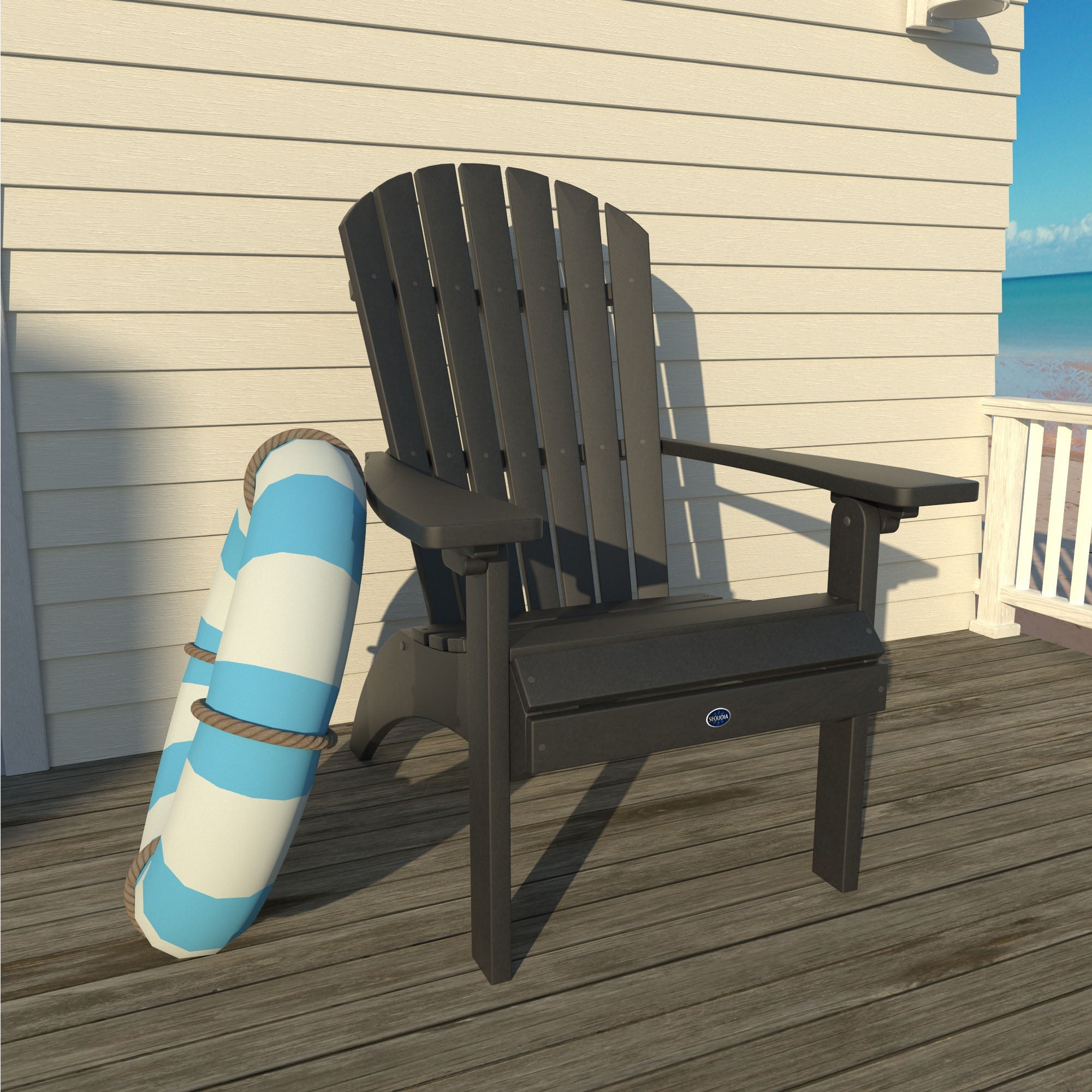 Sequoia Outdoor Sunrise Coast Traditional Comfort Height Adirondack Chair