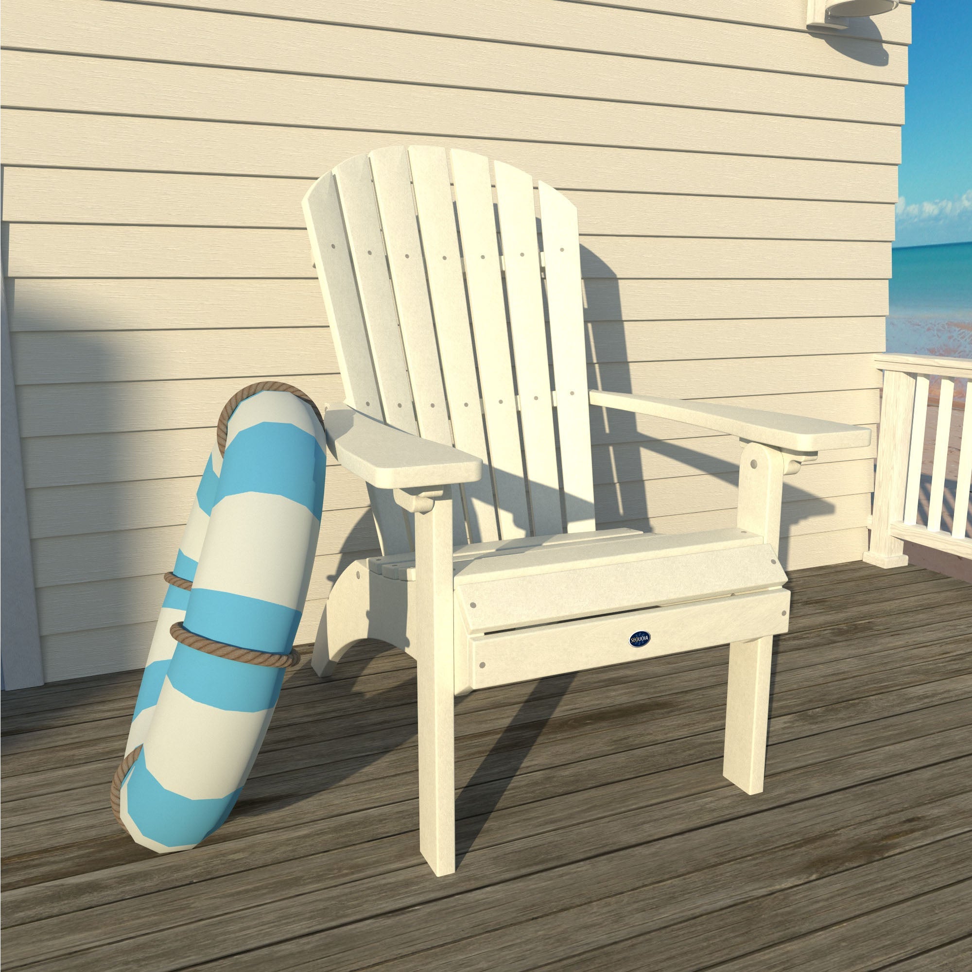 Sequoia Outdoor Sunrise Coast Traditional Comfort Height Adirondack Chair