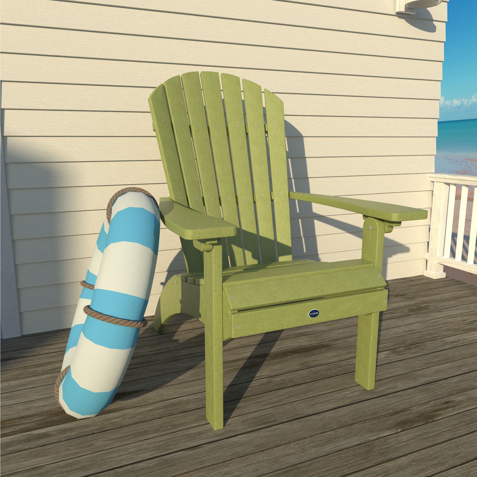 Sequoia Outdoor Sunrise Coast Traditional Comfort Height Adirondack Chair