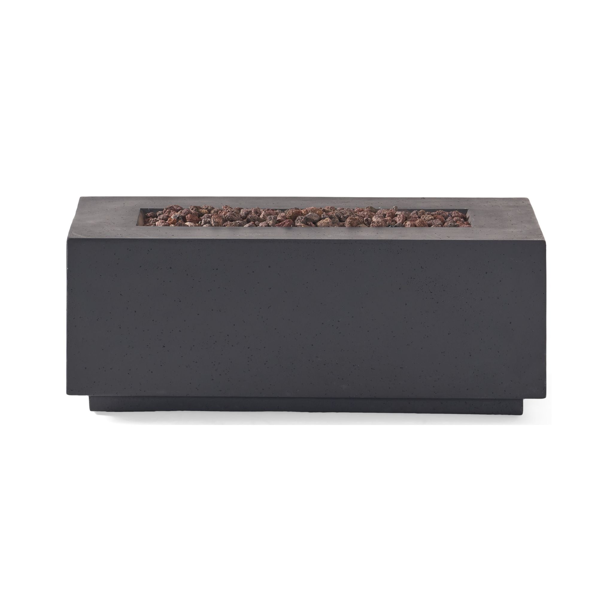 Alora Premium Outdoor Contemporary 40K BTU Rectangular Propane Gas Fire Pit Table