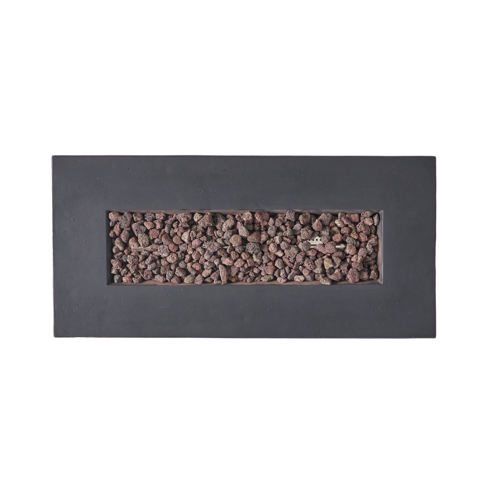 Alora Premium Outdoor Contemporary 40K BTU Rectangular Propane Gas Fire Pit Table