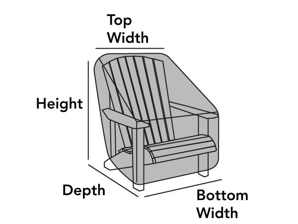 Coverstore Covermates Classic Rounded Back Adirondack Chair Cover - Hunter Green