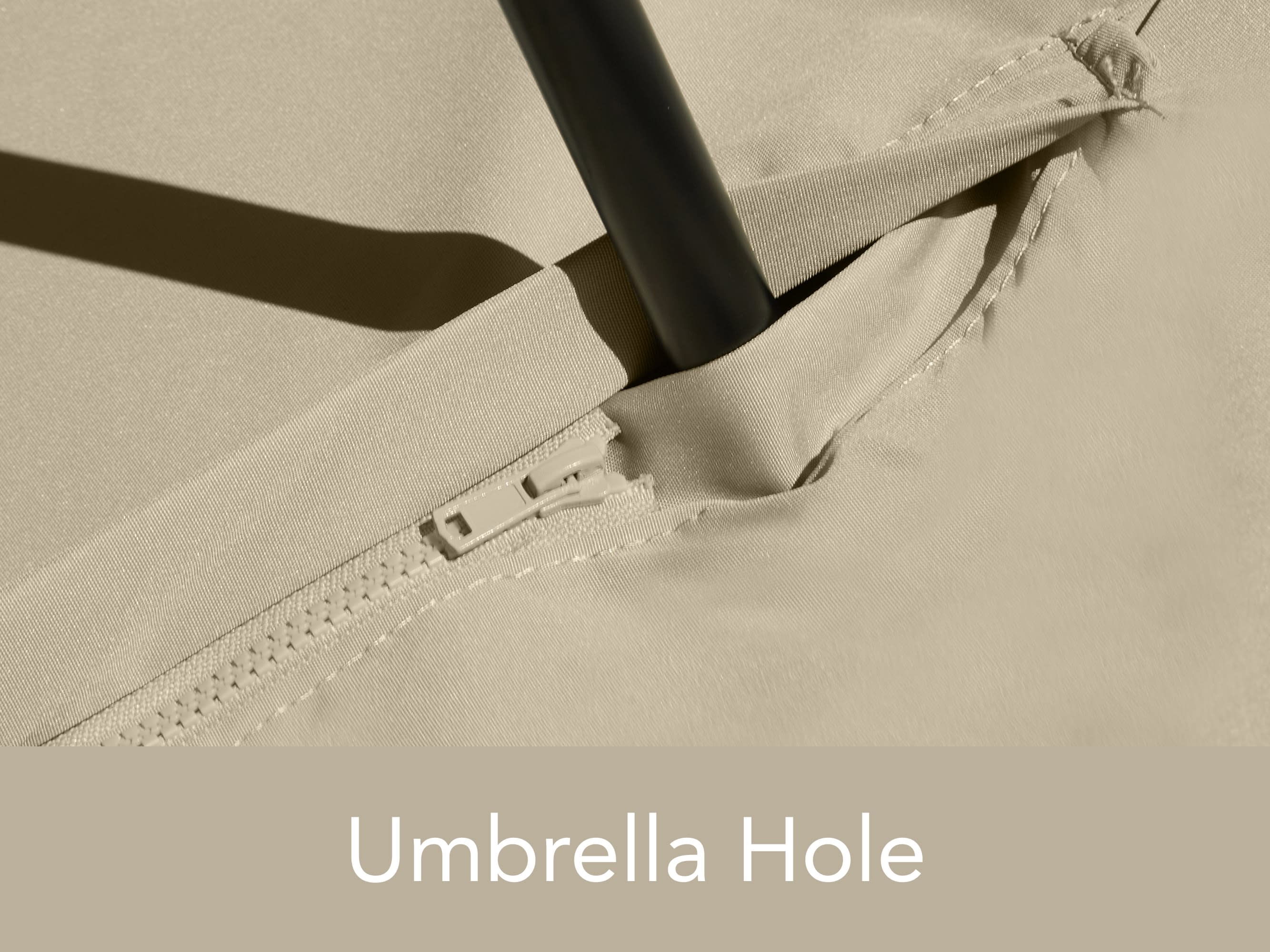 Coverstore Covermates Elite Rectangular Dining Table Cover (with Umbrella Hole)