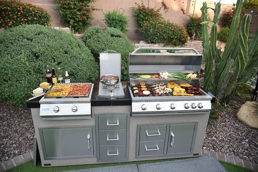 Kokomo Grills 40” 5-Burner Built-In BBQ Gas Grill with Infrared Back Burner