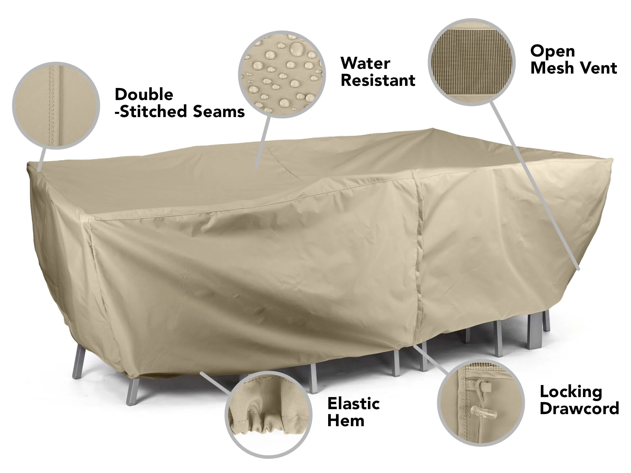 Coverstore Covermates Elite Rectangular Dining Table & Chair Set Cover