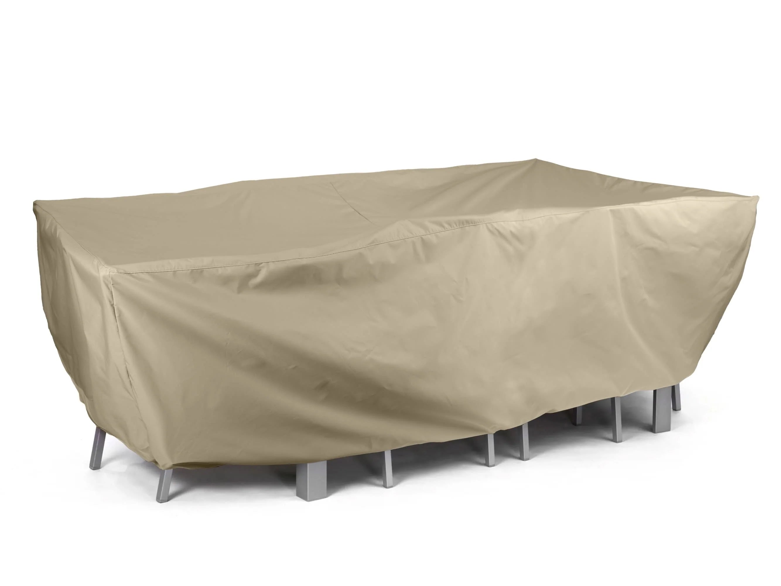 Coverstore Covermates Elite Rectangular Dining Table & Chair Set Cover Default Khaki