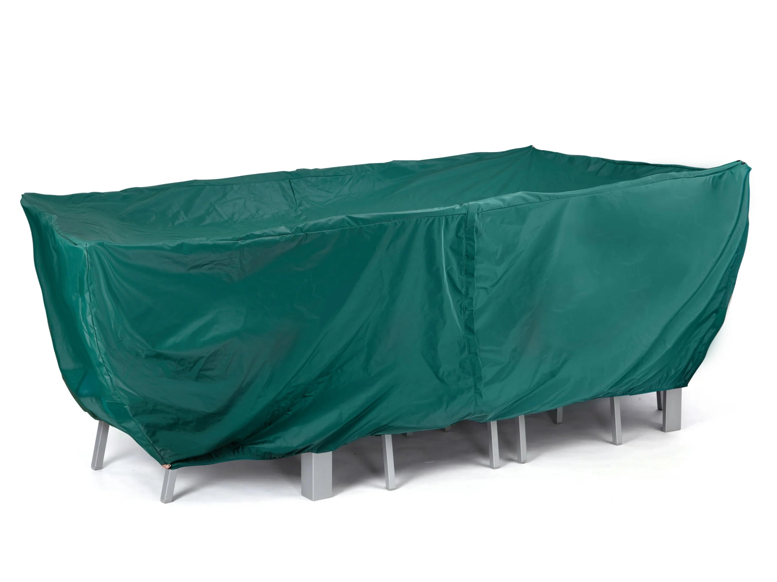 Coverstore Covermates Classic Rectangular Dining Table & Chair Set Cover (with Umbrella Hole) - Hunter Green