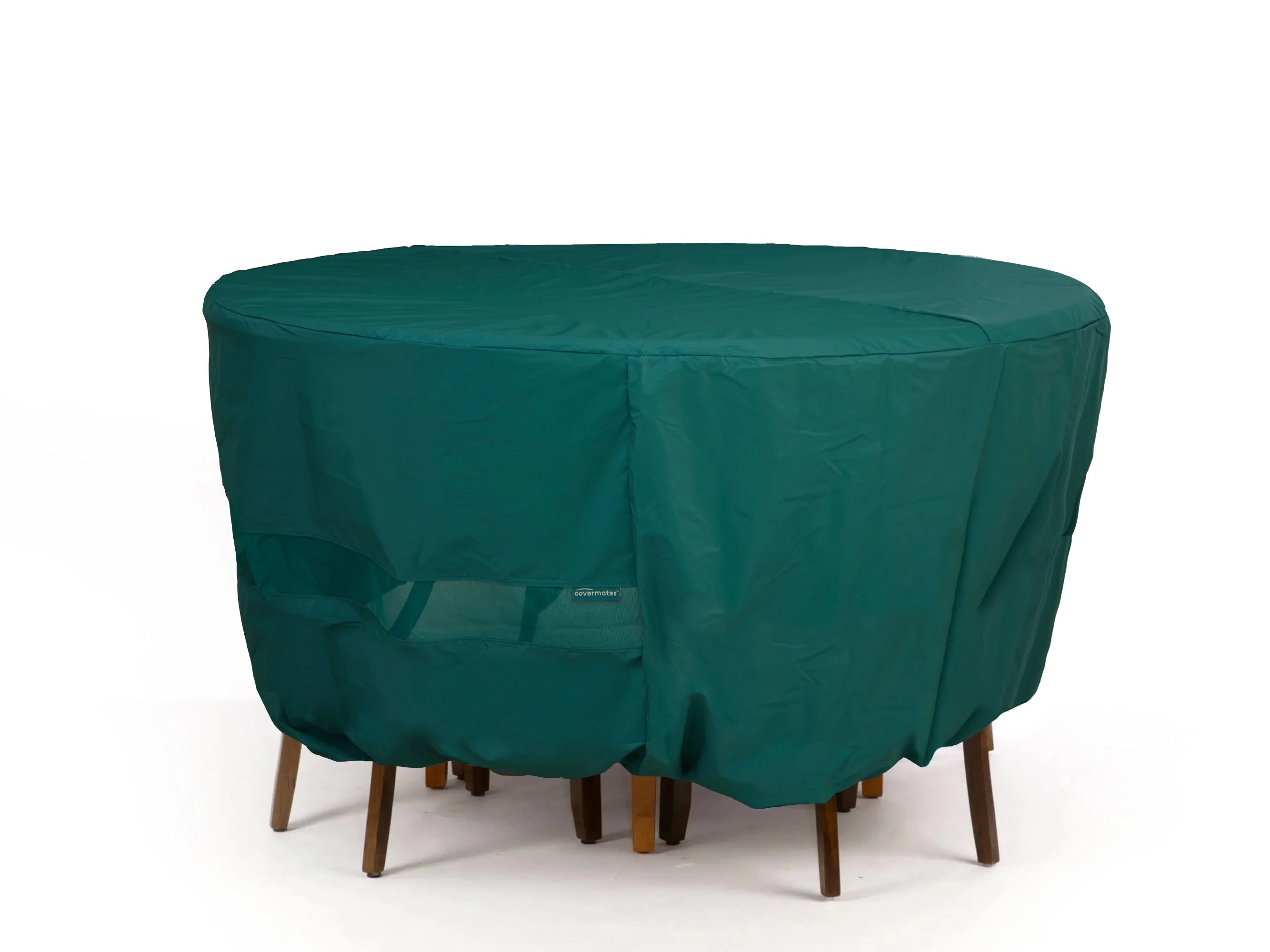 Coverstore Covermates Classic Round Dining Table & Chair Set Cover - Hunter Green