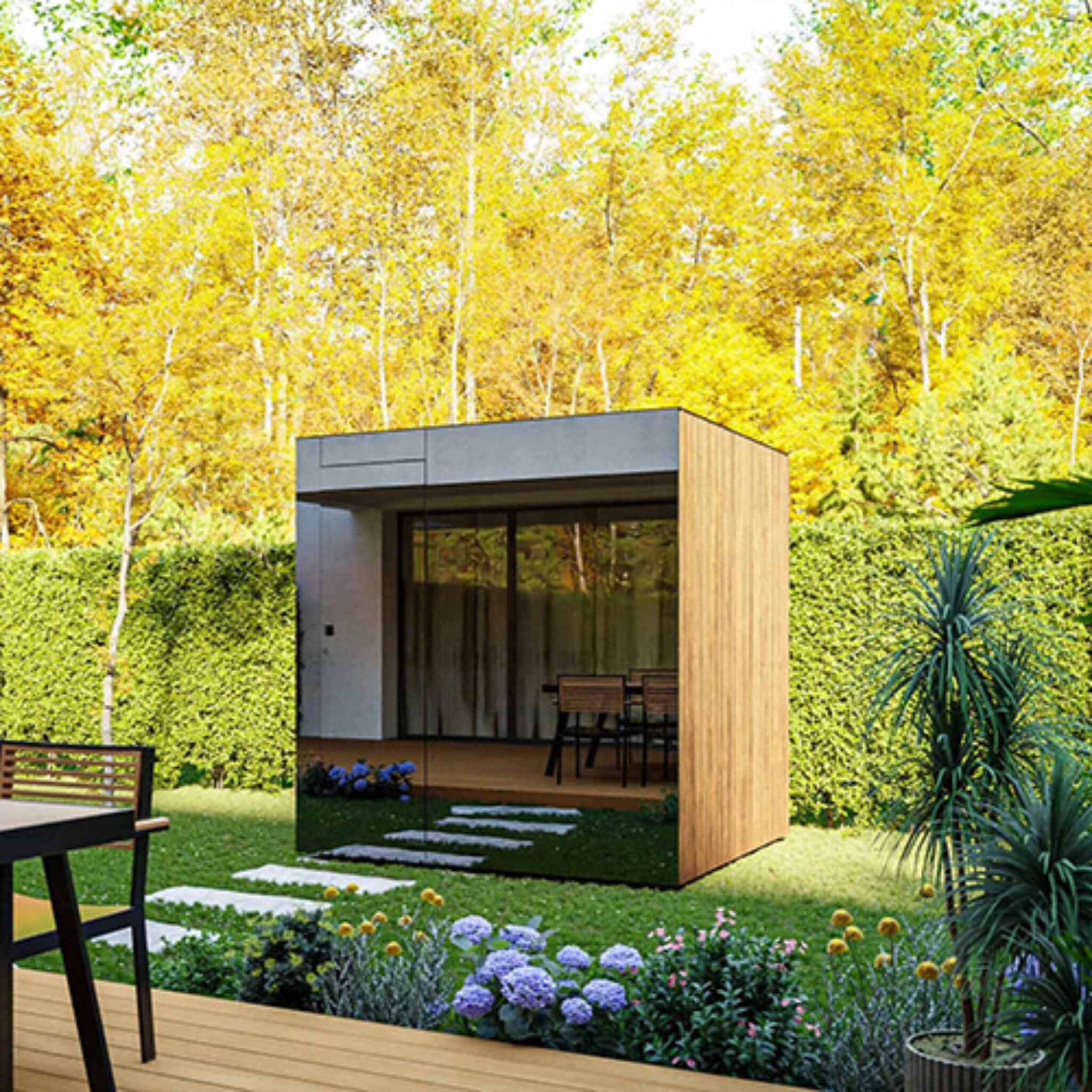 ThermaSol Spectra 4-Person Fully-Assembled Outdoor Sauna Cabin