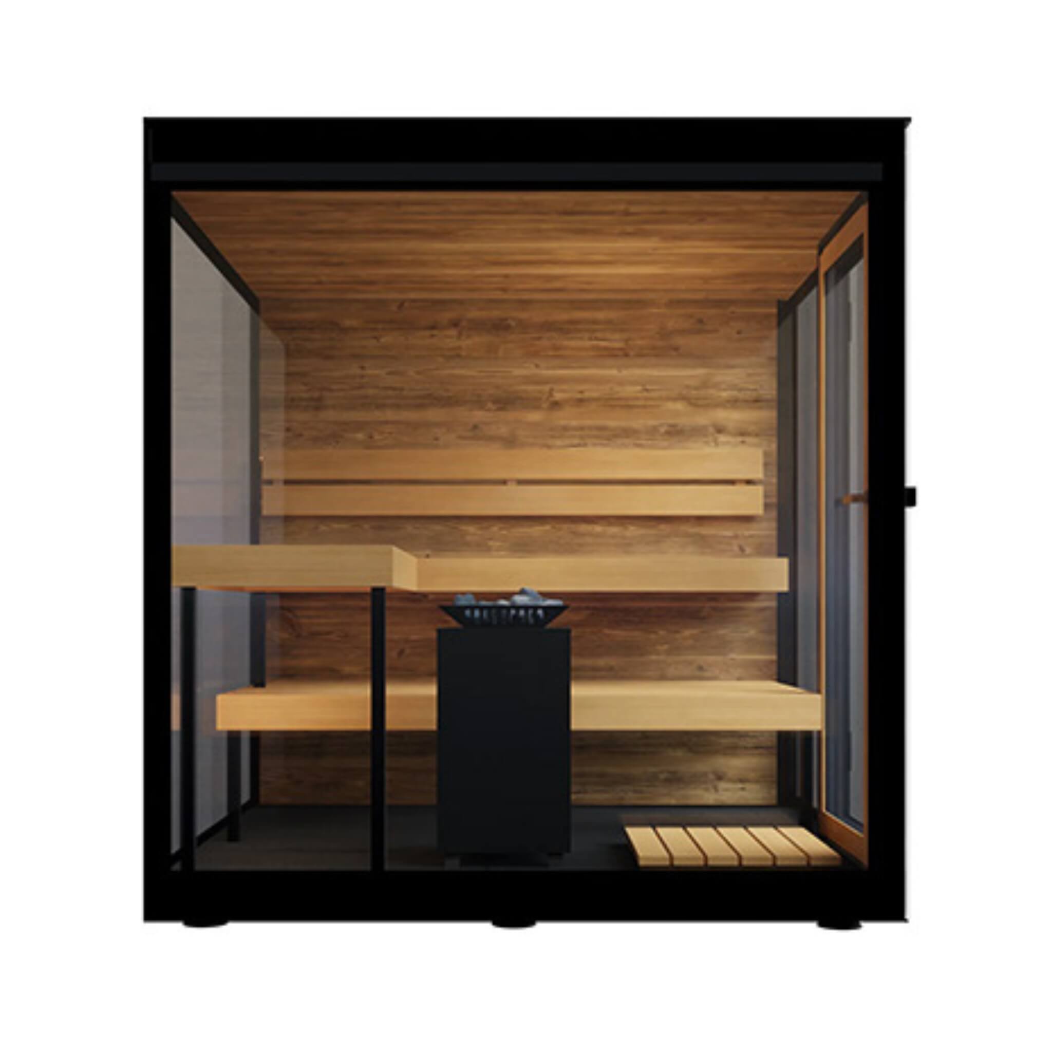 ThermaSol Vue 4-Person Outdoor Mirrored Glass Sauna