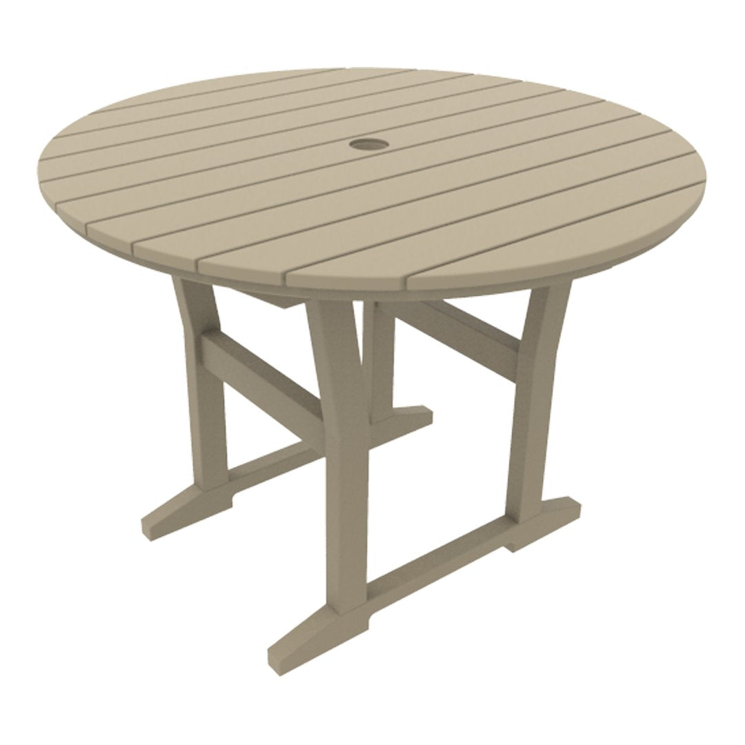 Seaside Casual Coastline Café Round Dining Table