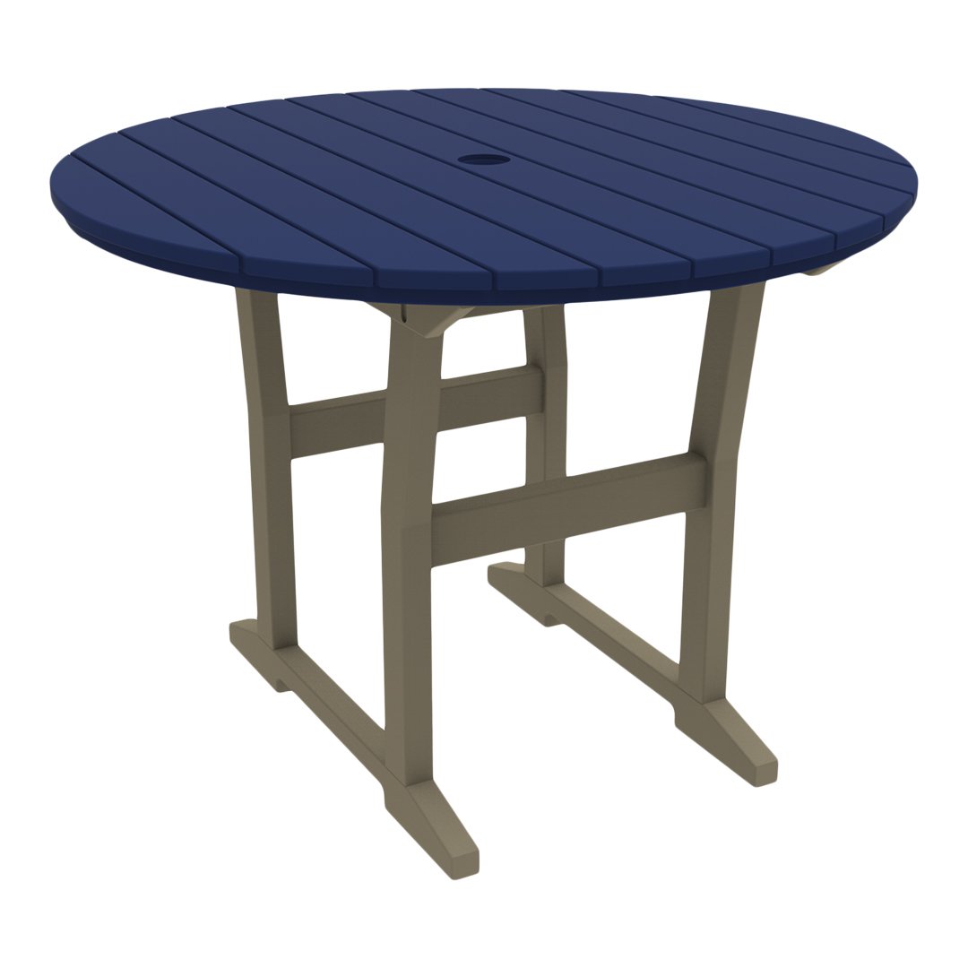 Seaside Casual Coastline Café Round Dining Table