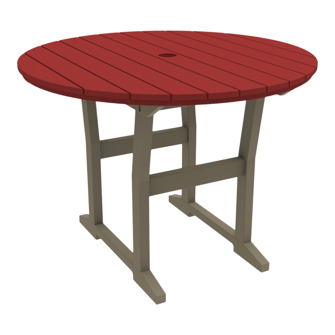 Seaside Casual Coastline Café Round Dining Table