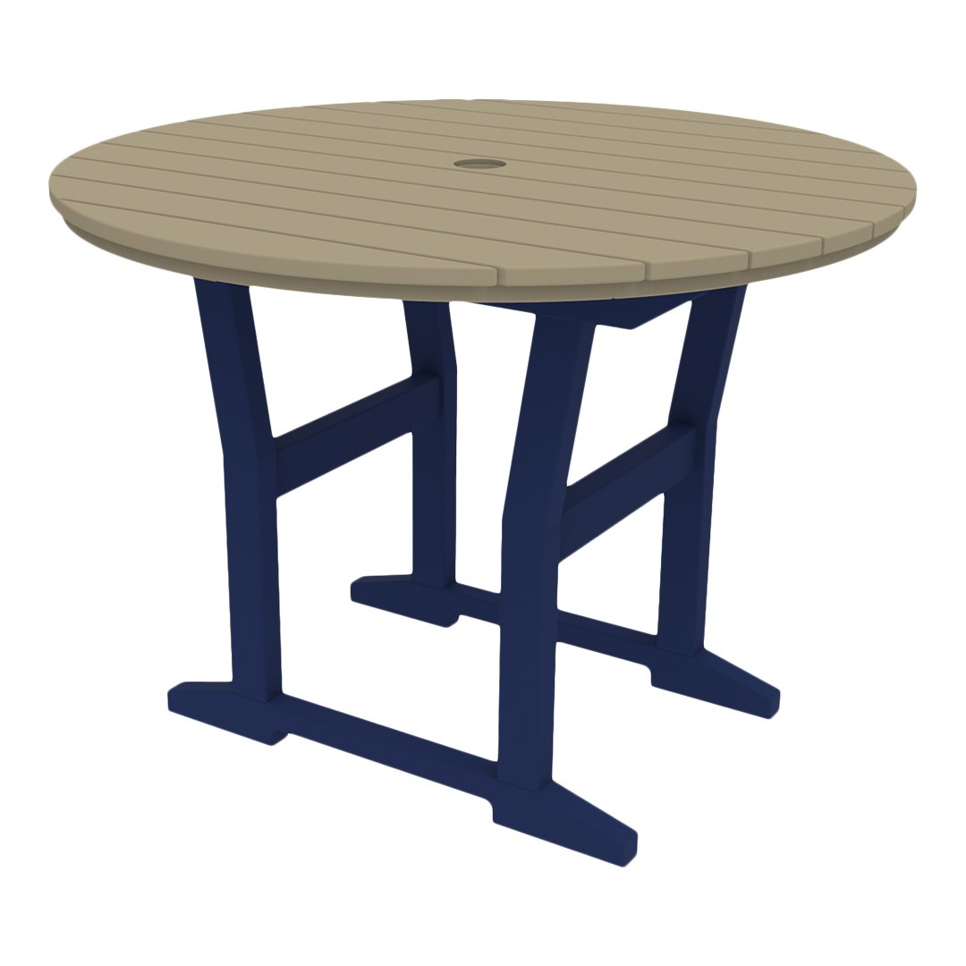 Seaside Casual Coastline Café Round Dining Table