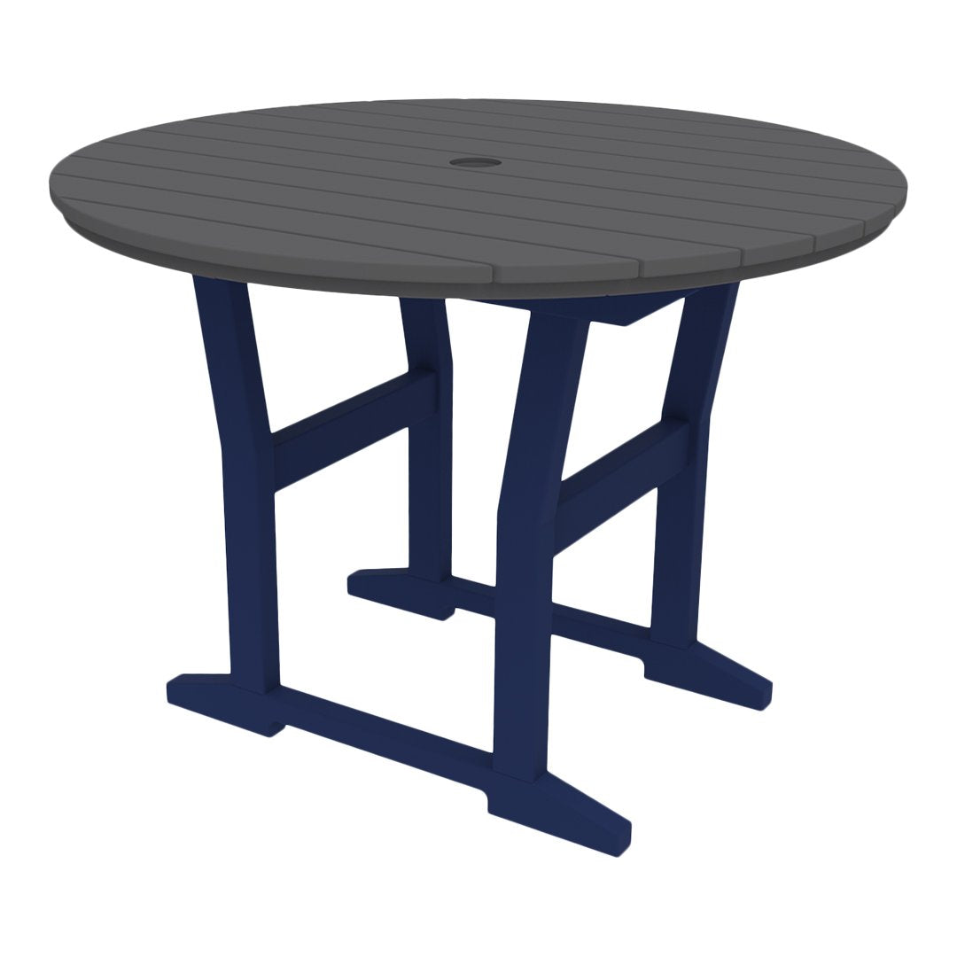 Seaside Casual Coastline Café Round Dining Table