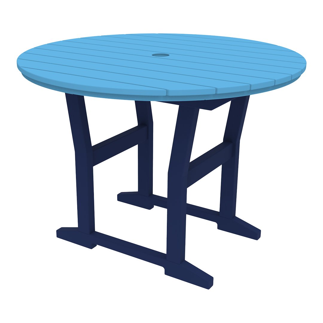 Seaside Casual Coastline Café Round Dining Table