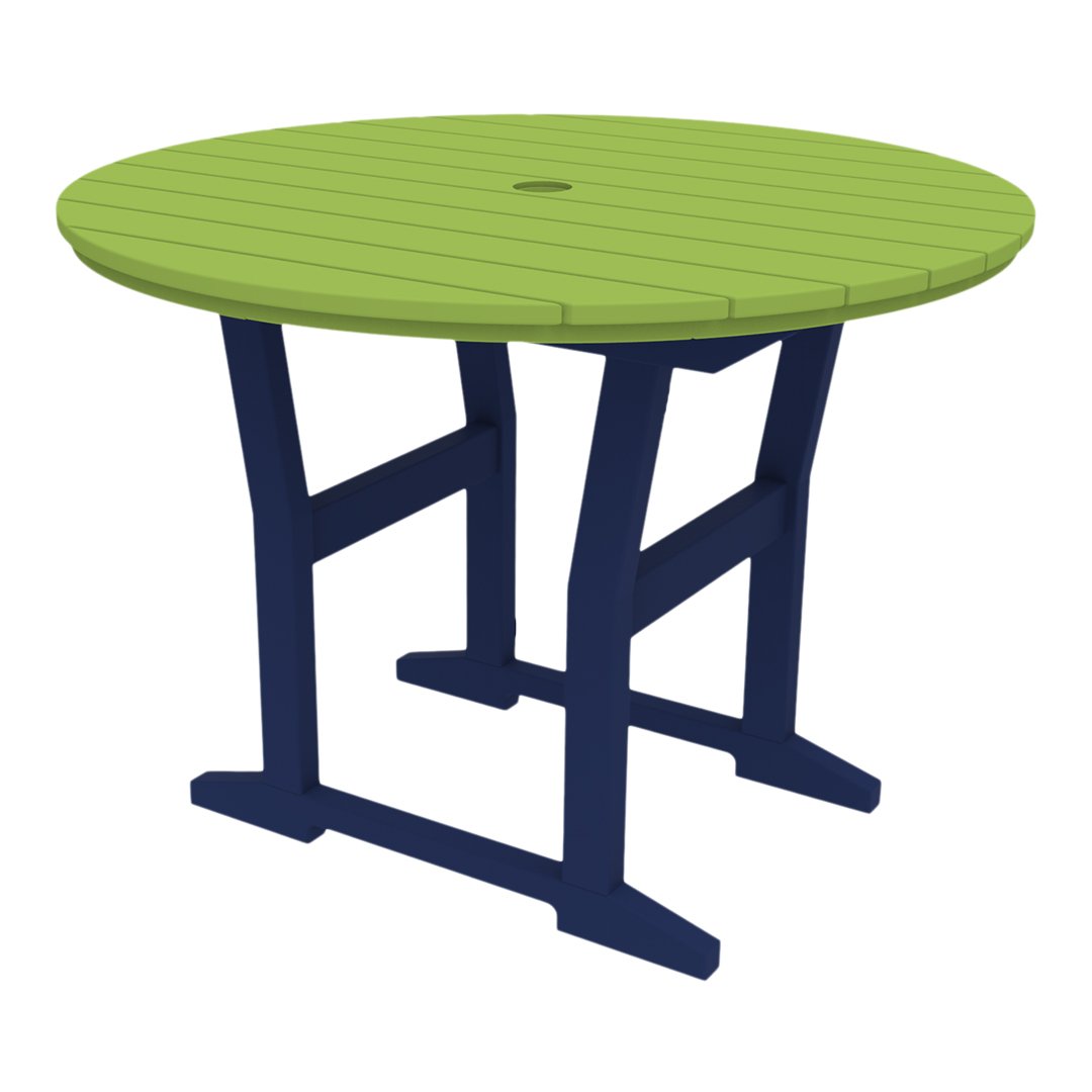Seaside Casual Coastline Café Round Dining Table