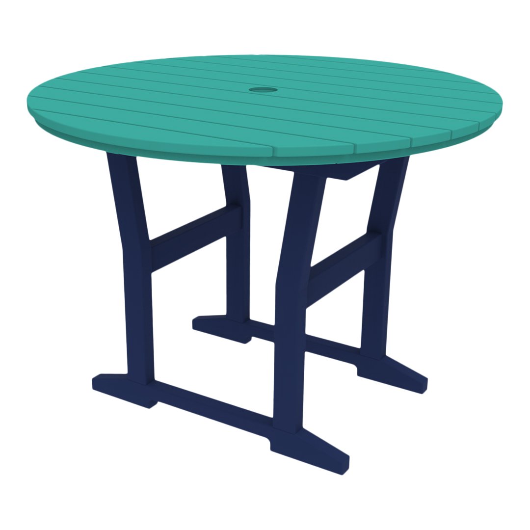 Seaside Casual Coastline Café Round Dining Table