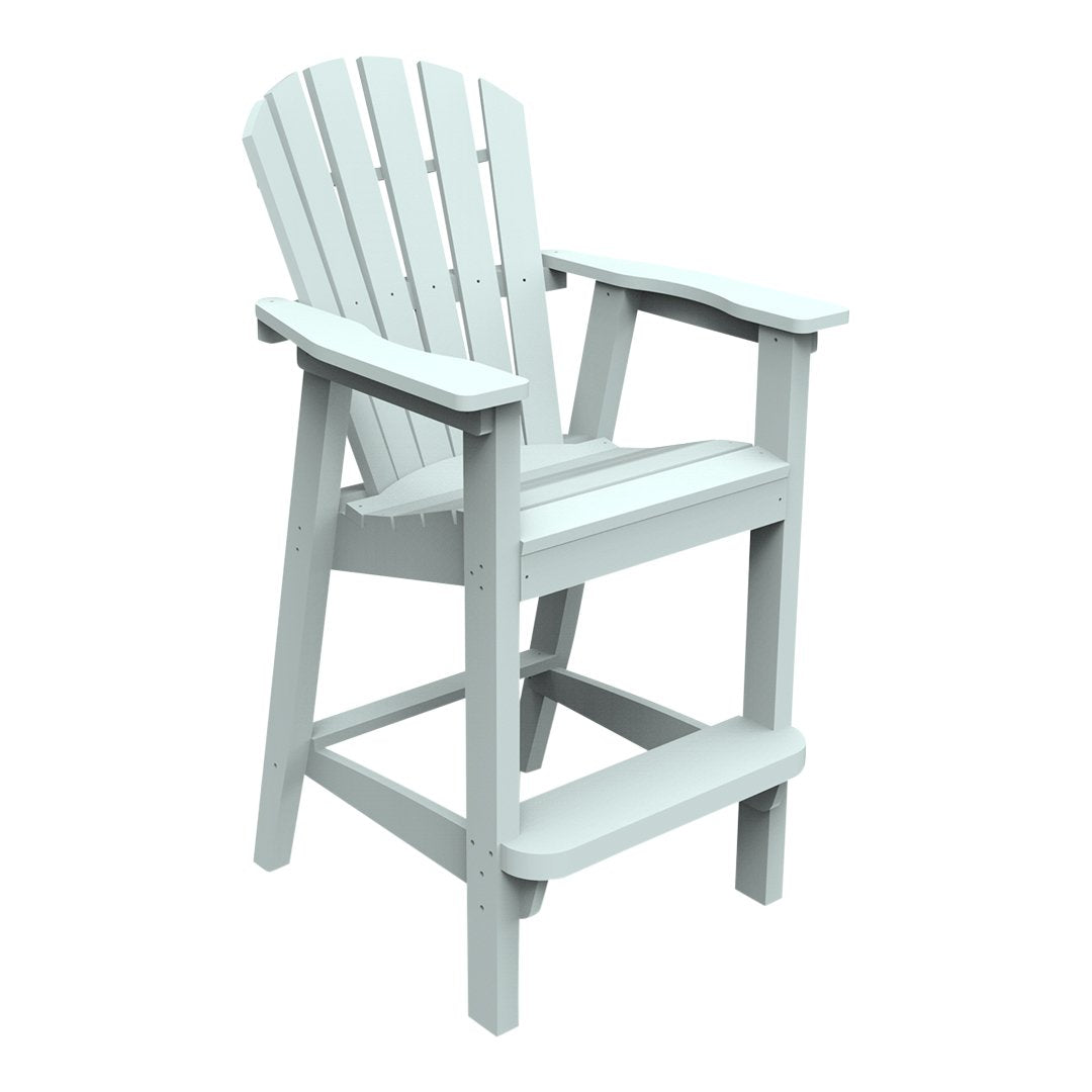 Seaside Casual Adirondack Shellback Bar Chair