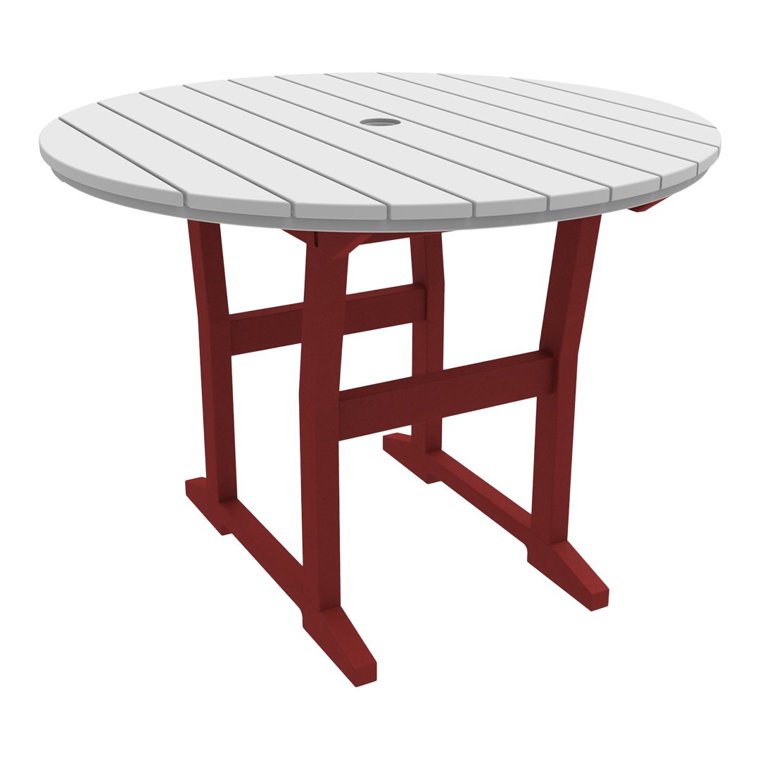 Seaside Casual Coastline Café Round Dining Table