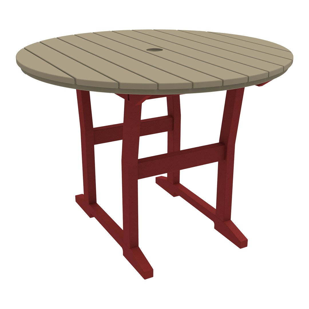 Seaside Casual Coastline Café Round Dining Table